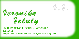 veronika helmly business card